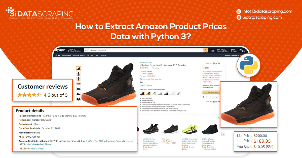 How to Extract Amazon Product Prices Data with Python3