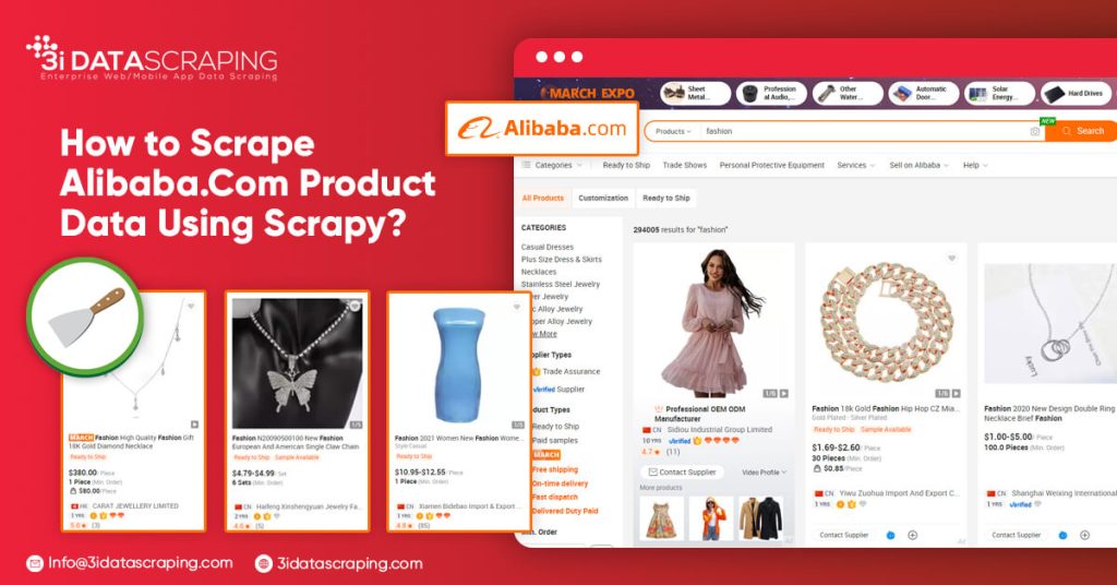 How to Scrape Alibaba.com Product Data Using Scrapy?