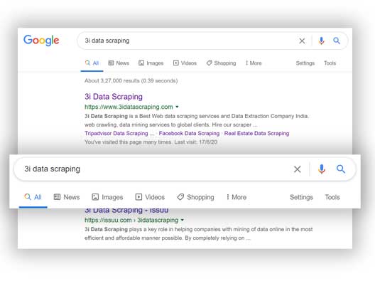 Google Search Results Data Scraping