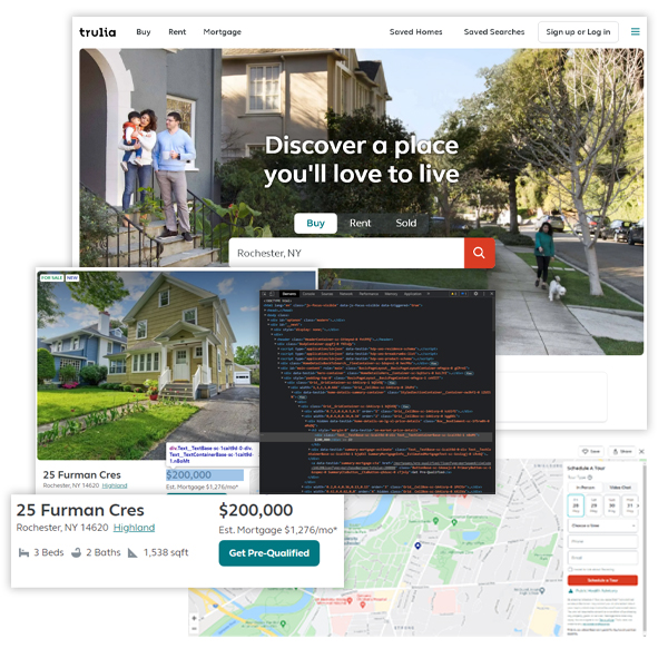 Trulia Property List of Data Fields