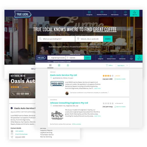 Truelocal Website