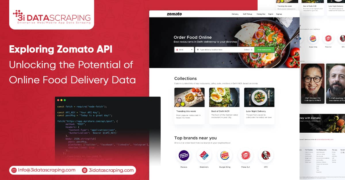 Exploring Zomato API Unlocking the Potential of Online Food Delivery Data
