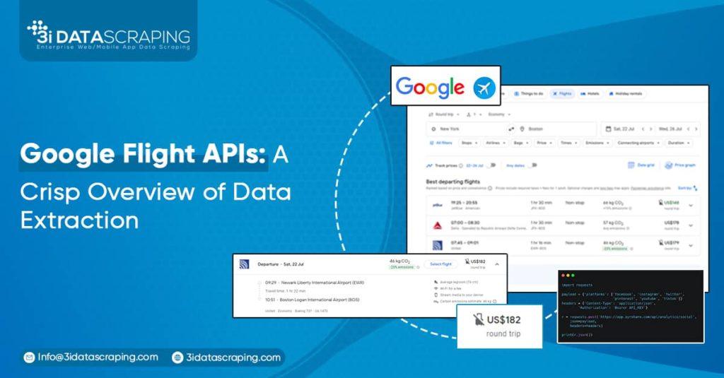 Google Flight APIs and Data Extraction