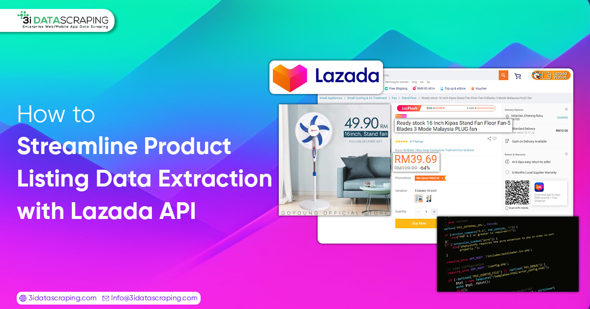 Product Listing Data Extraction with Lazada API