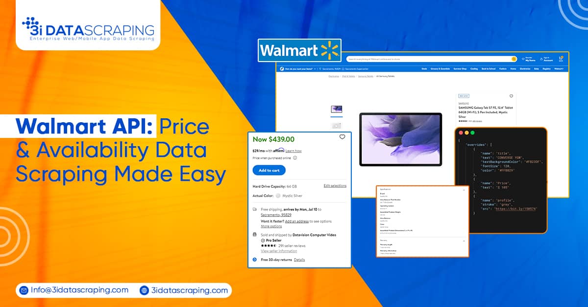 Walmart API Price & Availability Data Scraping Made Easy