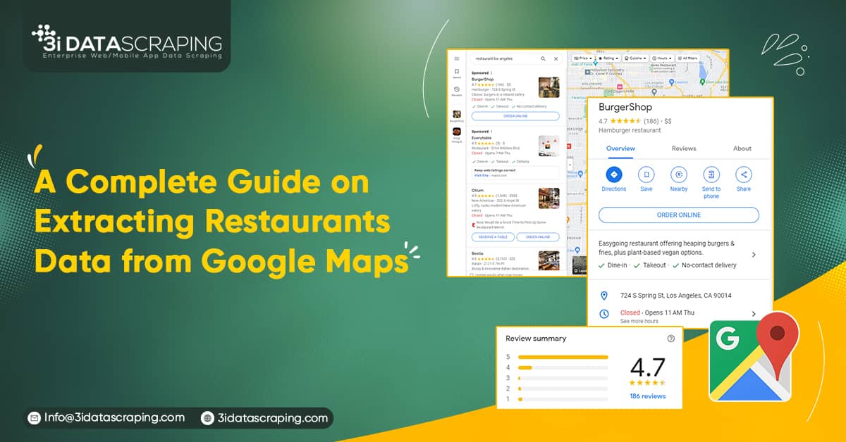 A Complete Guide on Extracting Restaurants Data from Google Maps