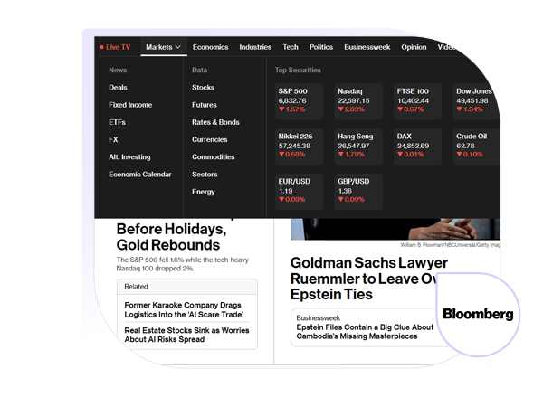scrape market analytics data from Bloomberg - 3i data scraping