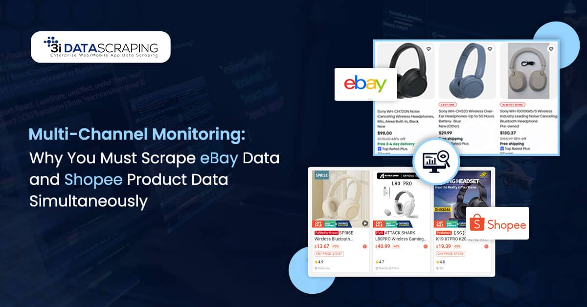 Multi-Channel Monitoring: Why You Must Scrape eBay Data and Shopee Product Data Simultaneously